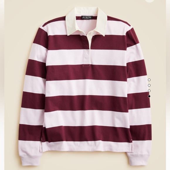 🆕 J.Crew Premium Weight Classic Rugby Shirt - Picture 2 of 4